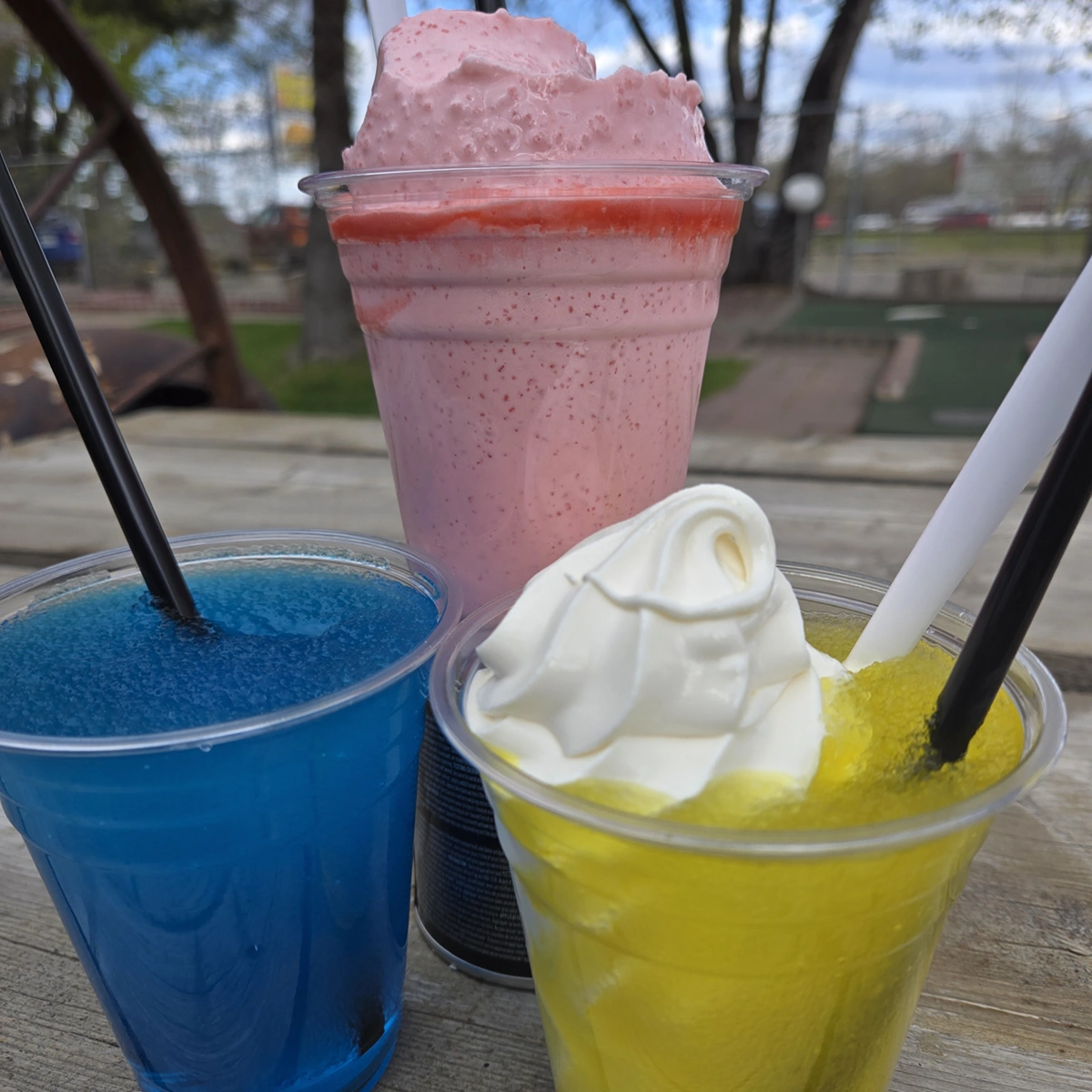 Slush Puppies, Iceburg, and screamers available at Dairy King Swift Current